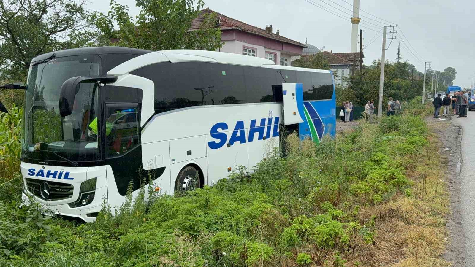 Samsun’da yolcu otobüsü kaza yaptı: Yaralılar var