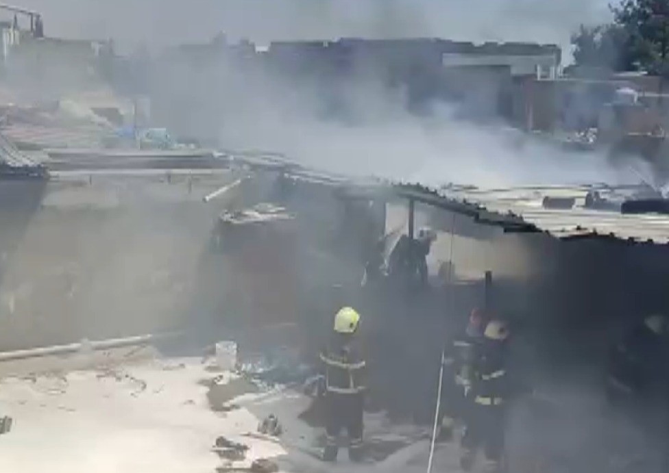 Kahramanmaraş’ta iş yeri yangını