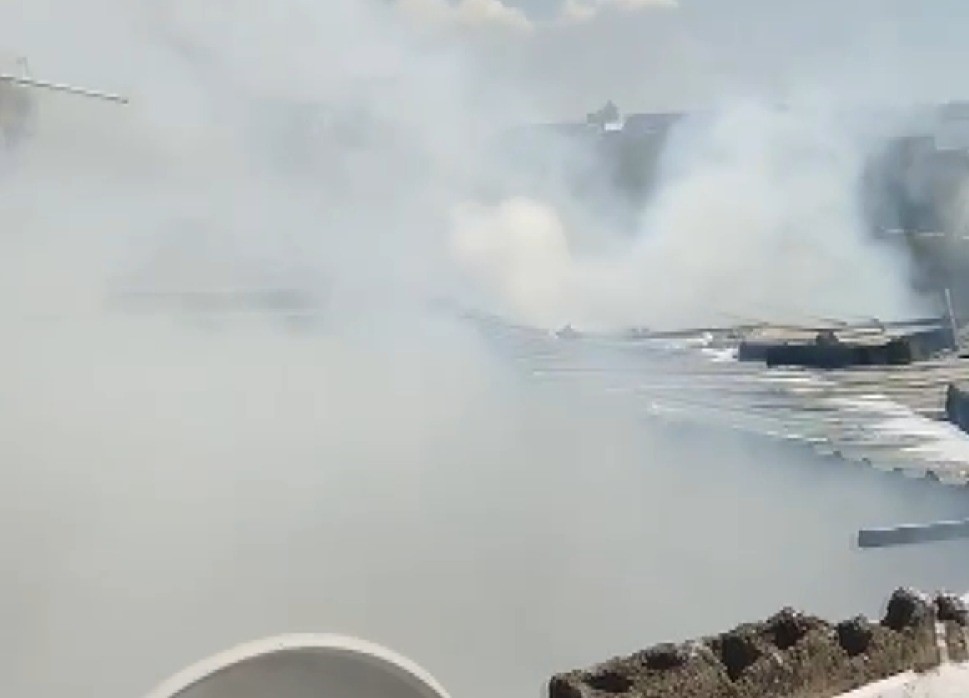 Kahramanmaraş&rsquo;ta iş yeri yangını
