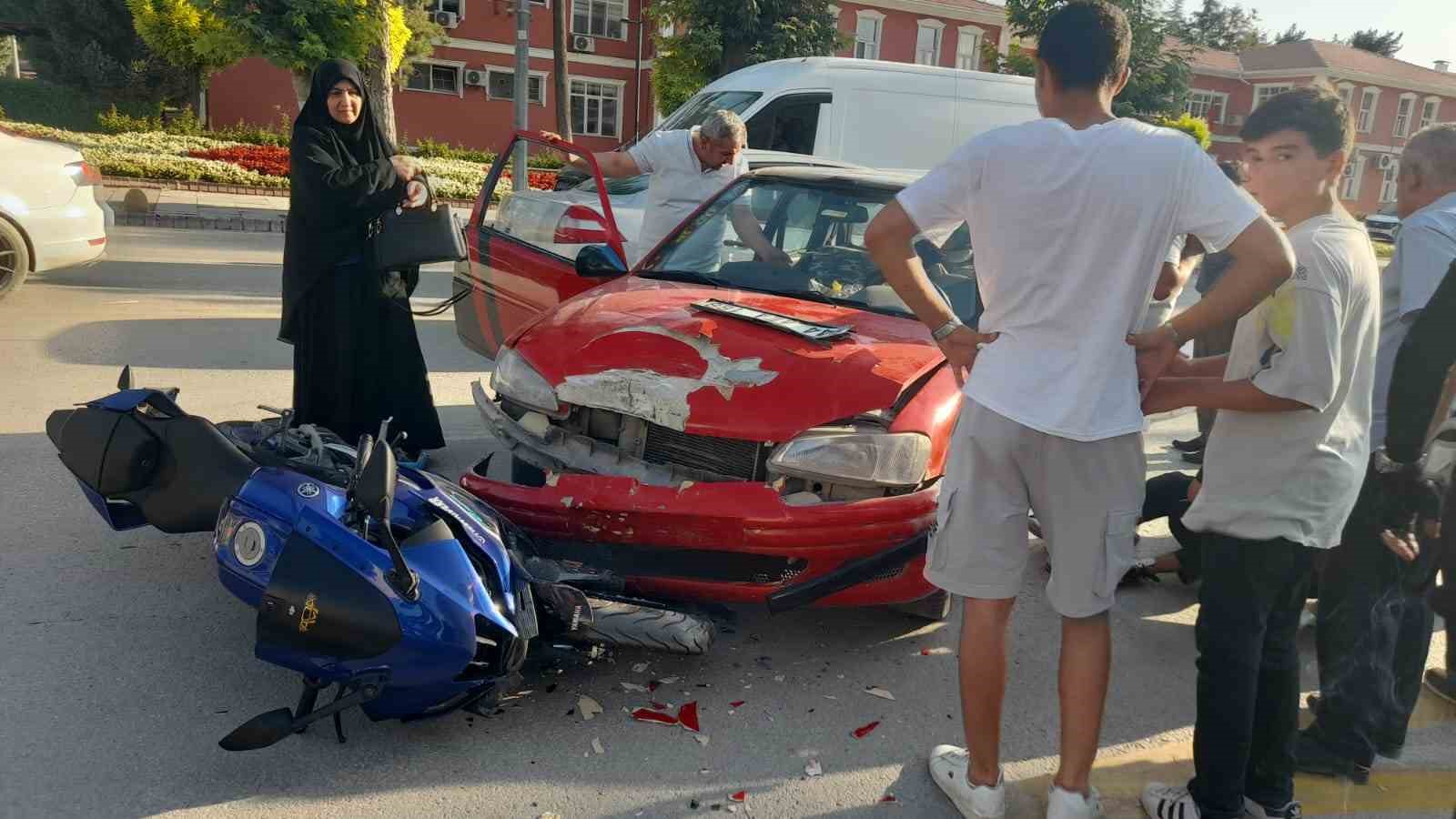 Malatya’da otomobil ile motosiklet çarpıştı: 1 yaralı