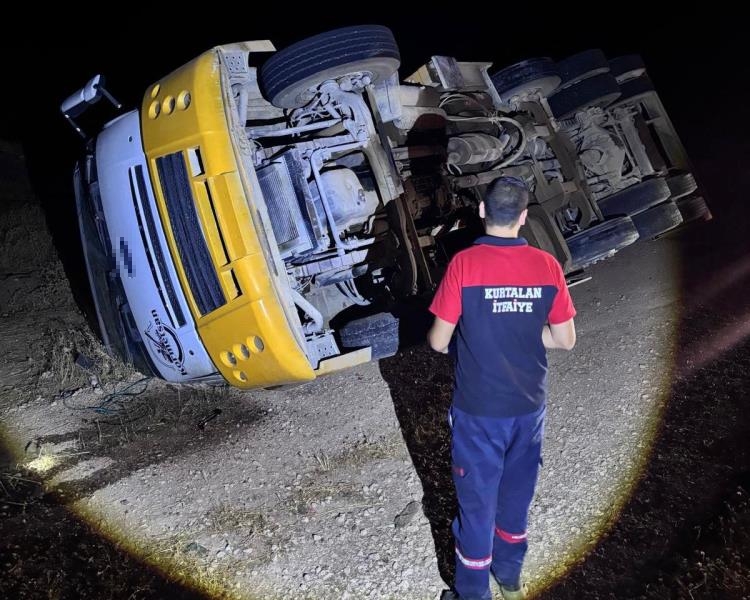 Siirt’te vinç devrildi 1 kişi yaralandı
