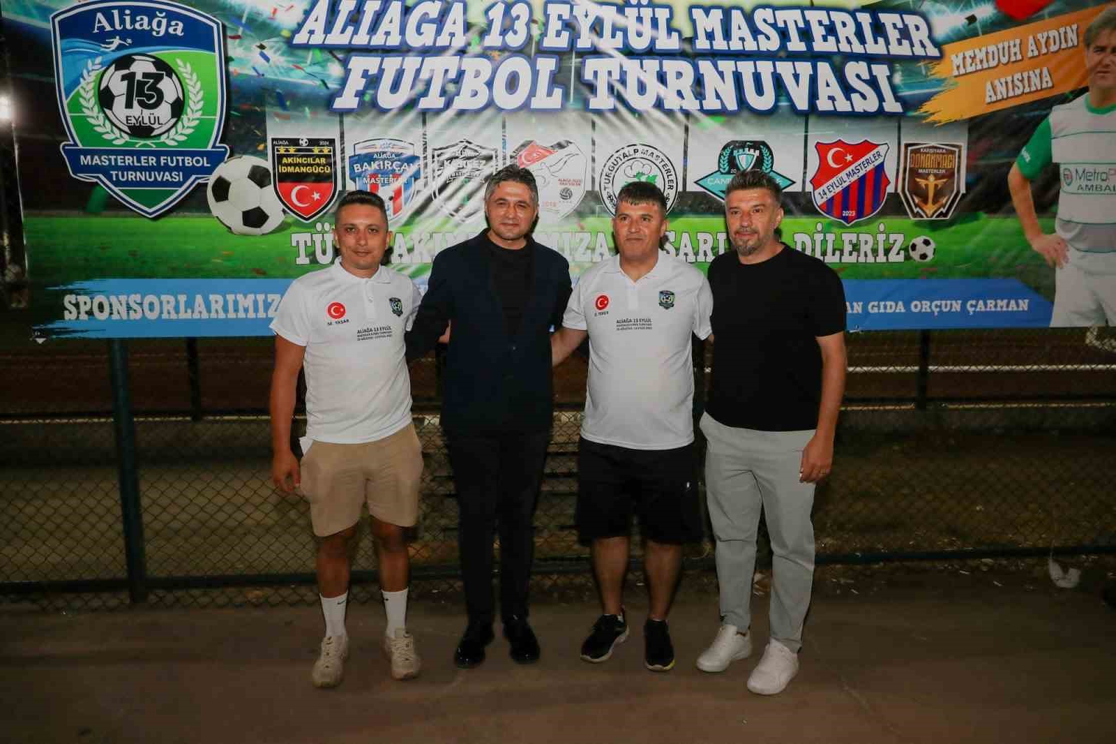 Aliağa 13 Eylül Masterler Futbol Turnuvası başladı
