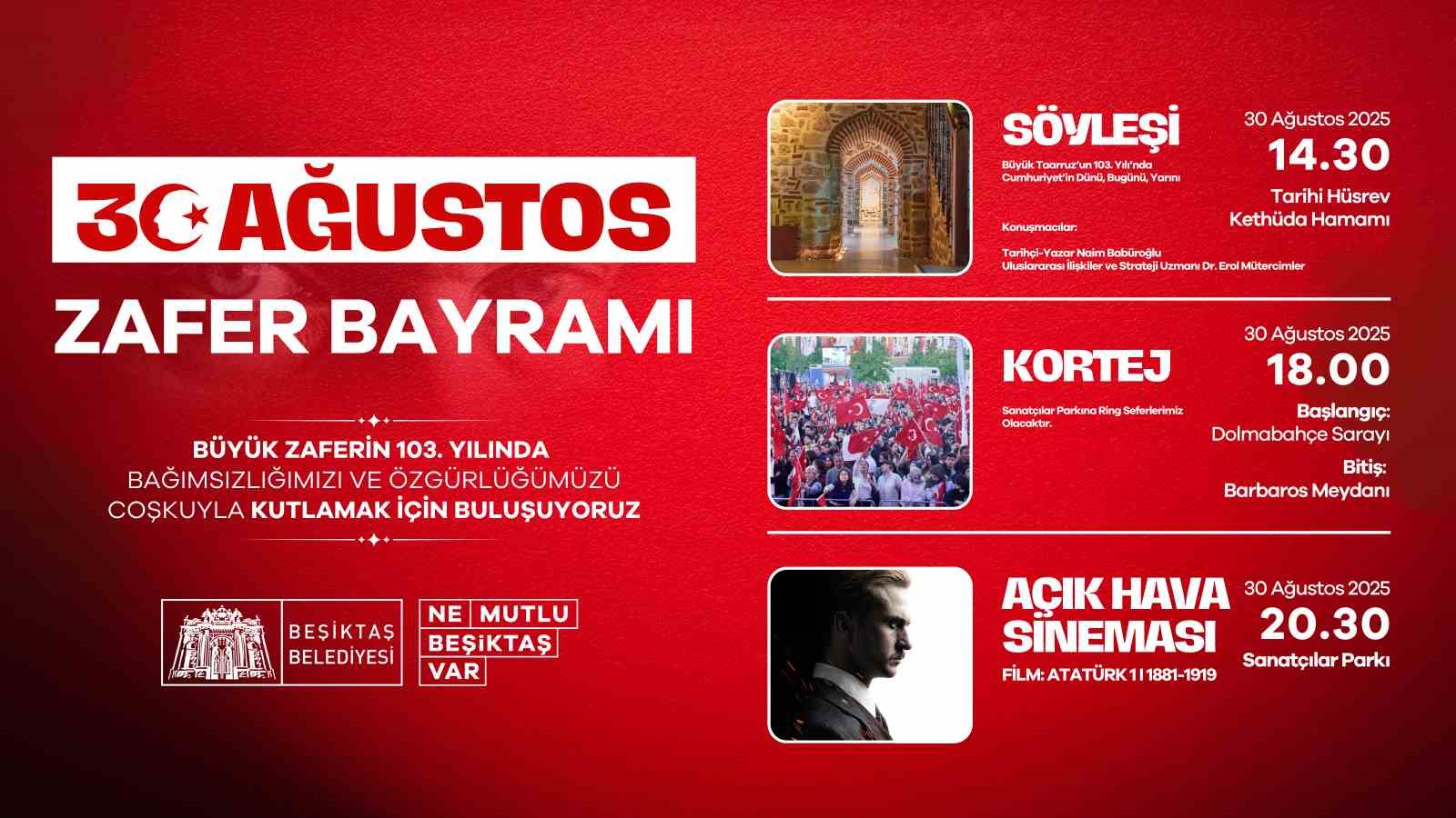 Beşiktaş Belediyesi’nden 30 Ağustos Zafer Bayramı hazırlığı