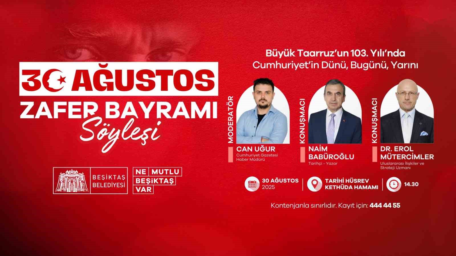 Beşiktaş Belediyesi&rsquo;nden 30 Ağustos Zafer Bayramı hazırlığı
