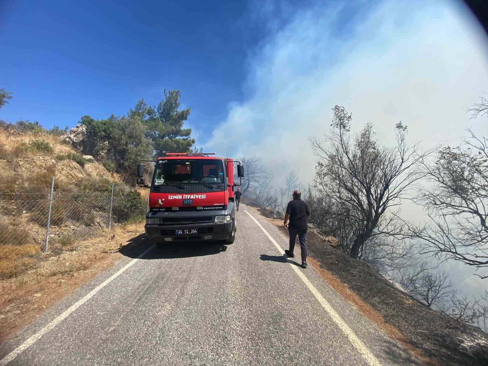 İzmir&rsquo;deki orman yangını kontrol altına alındı
