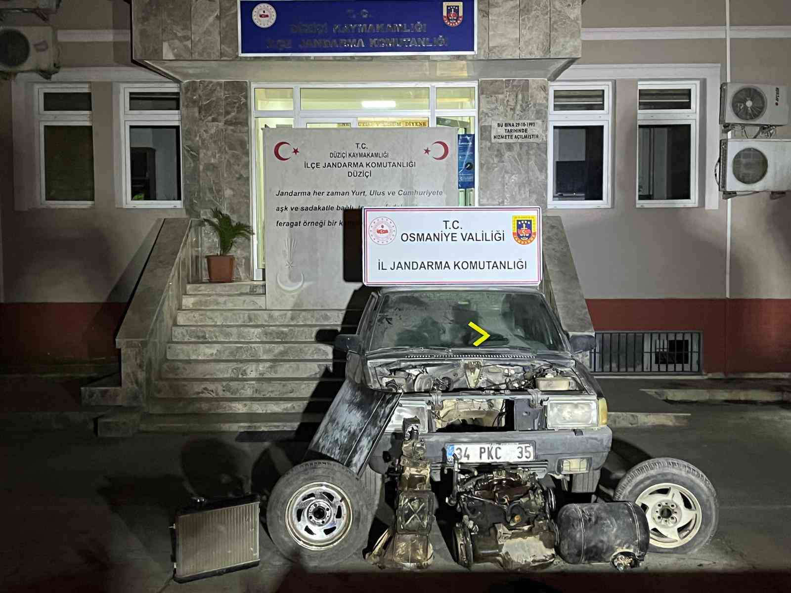 Osmaniye’de çalınan otomobil Kahramanmaraş’ta bulundu: 2 tutuklama