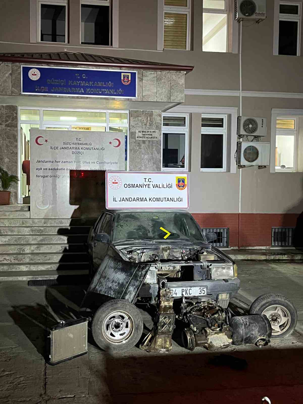 Osmaniye’de çalınan otomobil Kahramanmaraş’ta bulundu: 2 tutuklama
