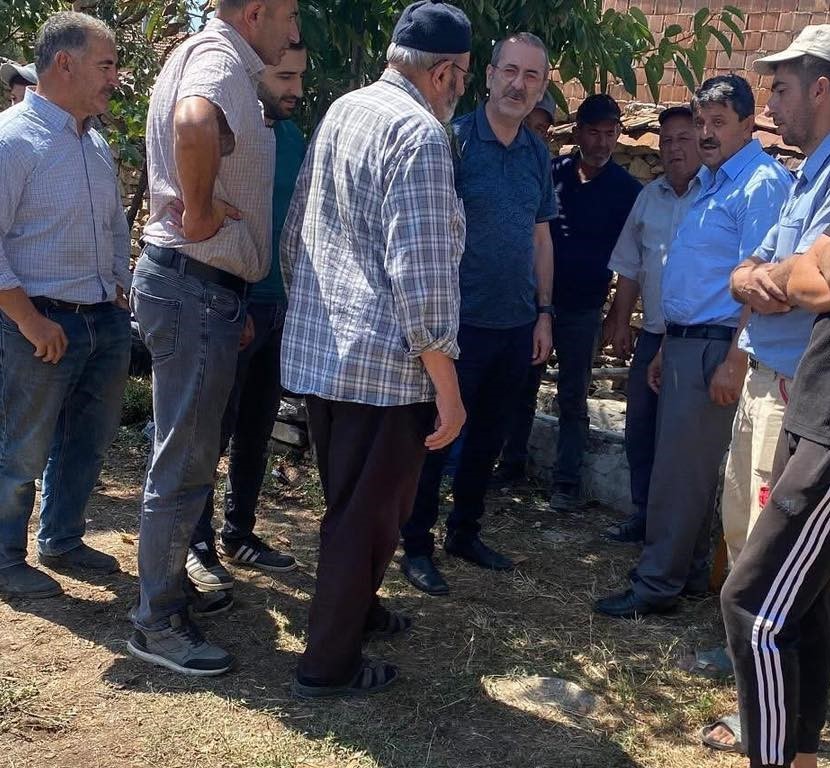 AK Parti’den Karacaören köyündeki yangın mağdurlarına ziyaret