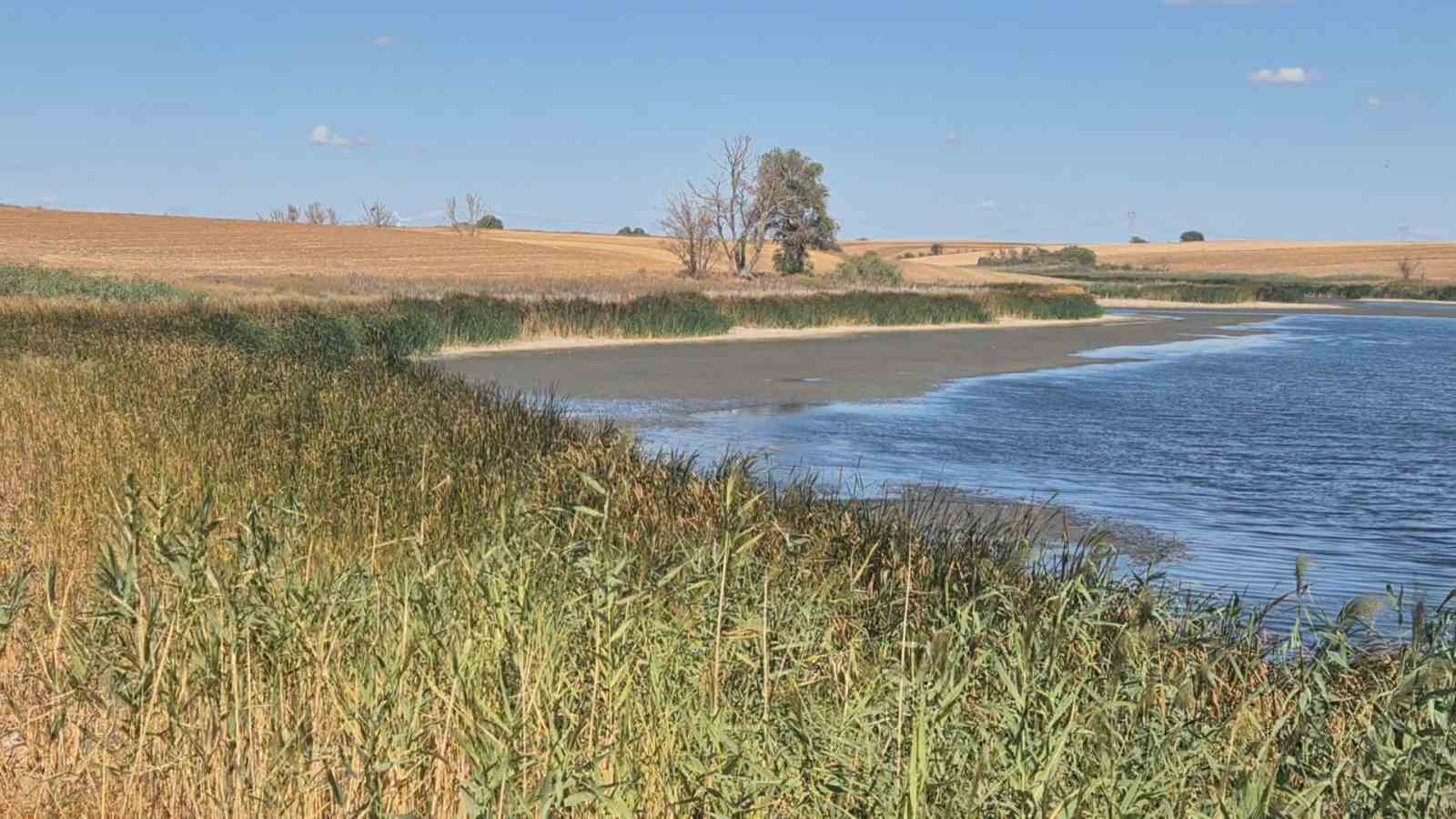Tekirdağ&rsquo;da Sarılar G&ouml;leti kuraklıktan nasibini aldı

