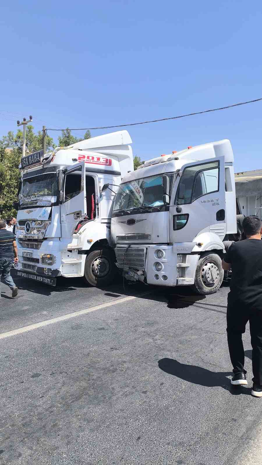 Mardin’de zincirleme trafik kazası: 1 yaralı