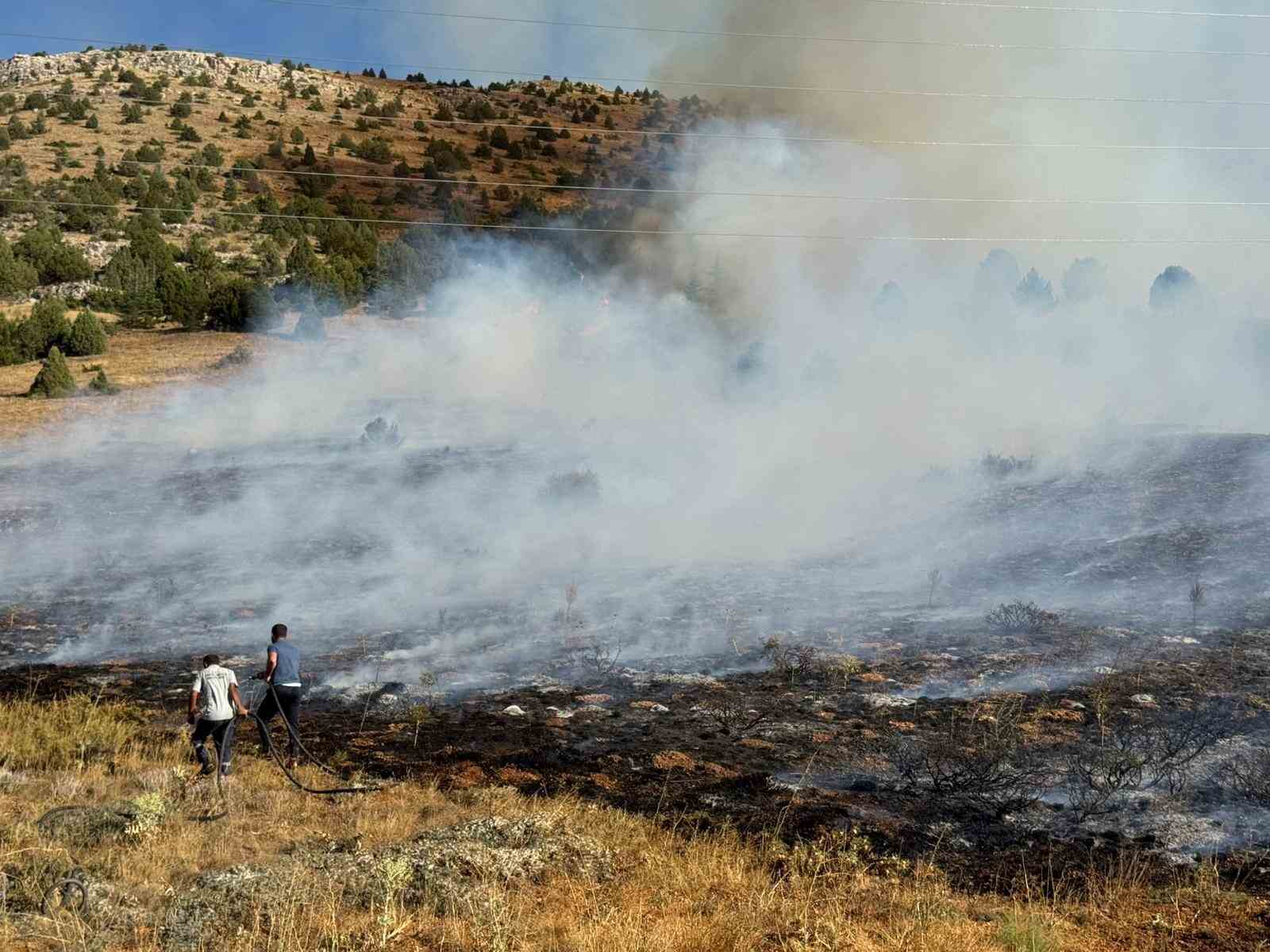 Adana Tufanbeyli’de orman yangını