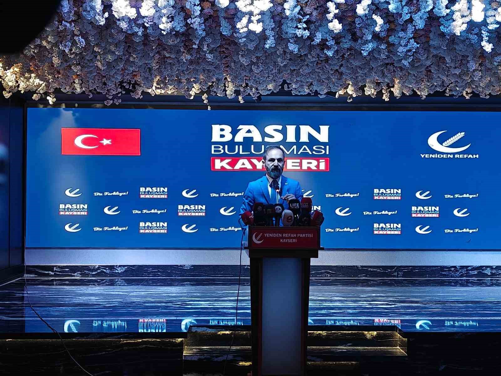 YRP Kayseri İl Başkanı &Ouml;zcan: "Partimiz Kayseri&rsquo;de ana muhalefet partisi konumuna gelmiştir"
