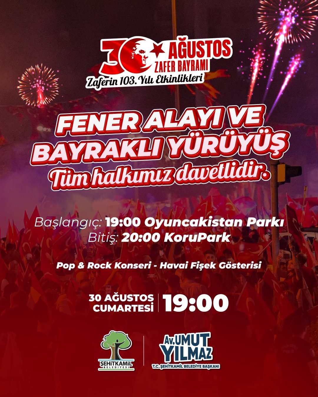 Yılmaz&rsquo;dan fener alayı ve bayraklı y&uuml;r&uuml;y&uuml;şe davet
