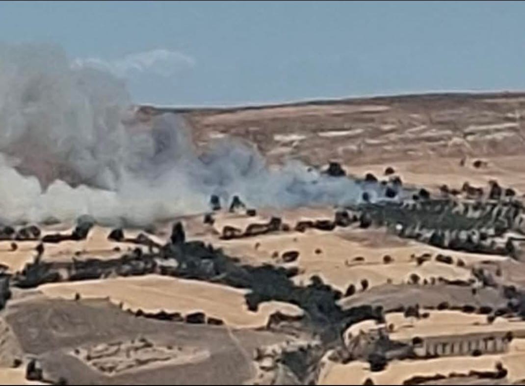 Çanakkale’de tarım arazisinde yangın