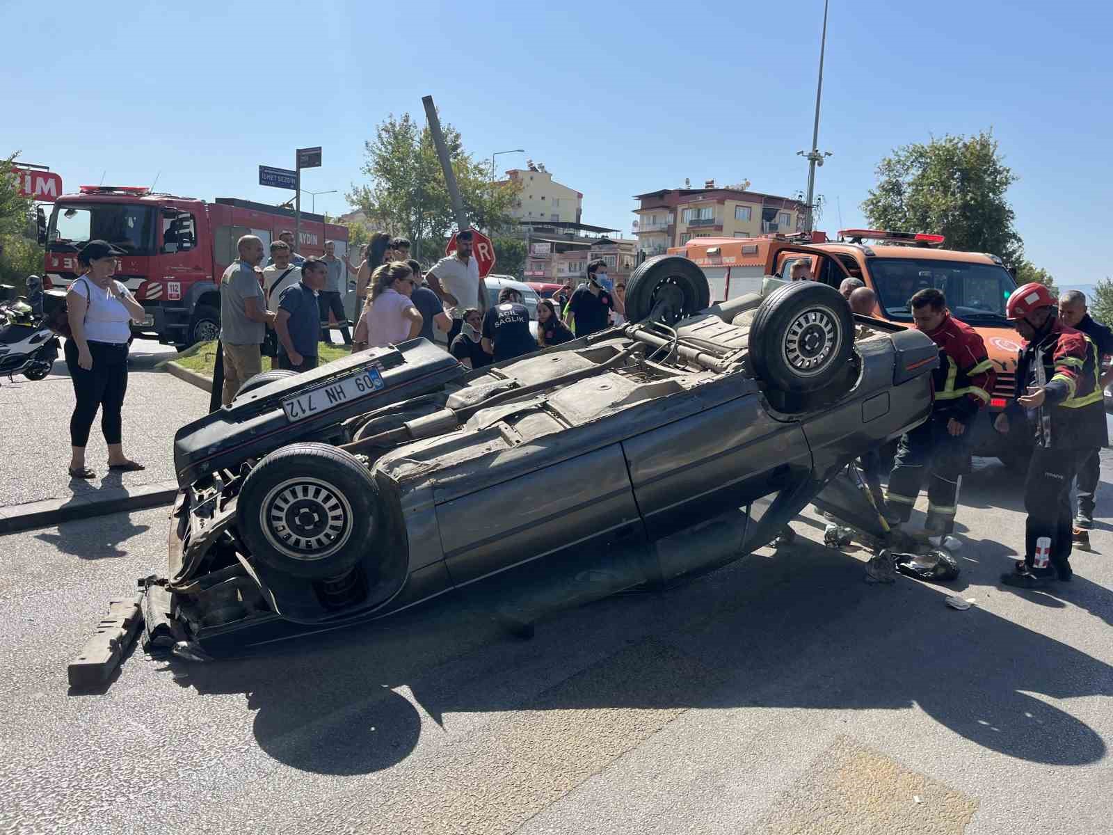 Aydın&rsquo;daki kazanın g&ouml;r&uuml;nt&uuml;leri kameraya yansıdı

