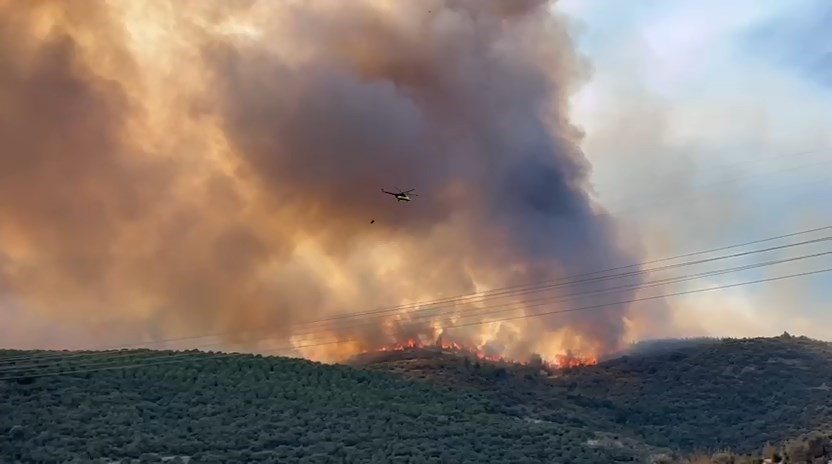 Bursa’da orman yangınıyla amansız mücadele sürüyor