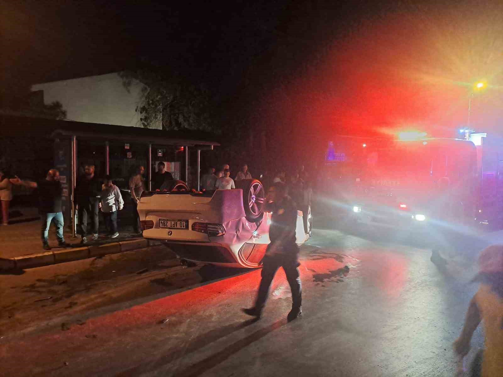 Aşırı sürat kazaya sebep oldu