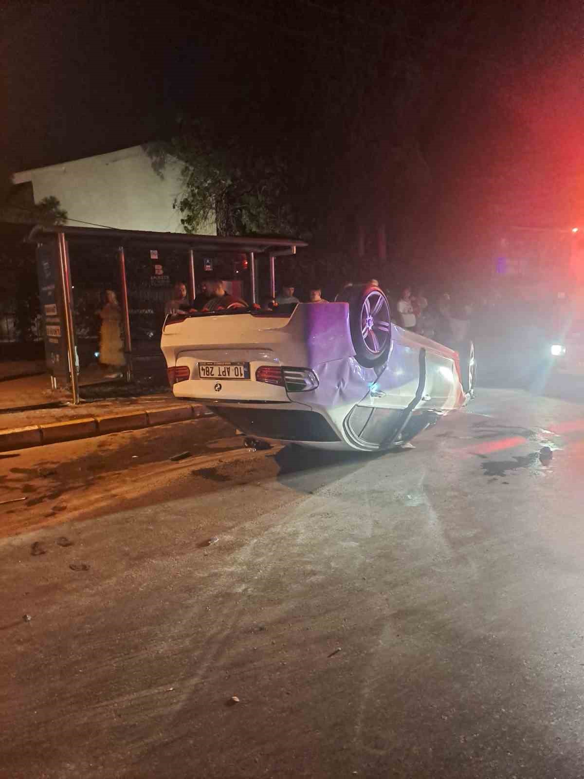 Aşırı sürat kazaya sebep oldu