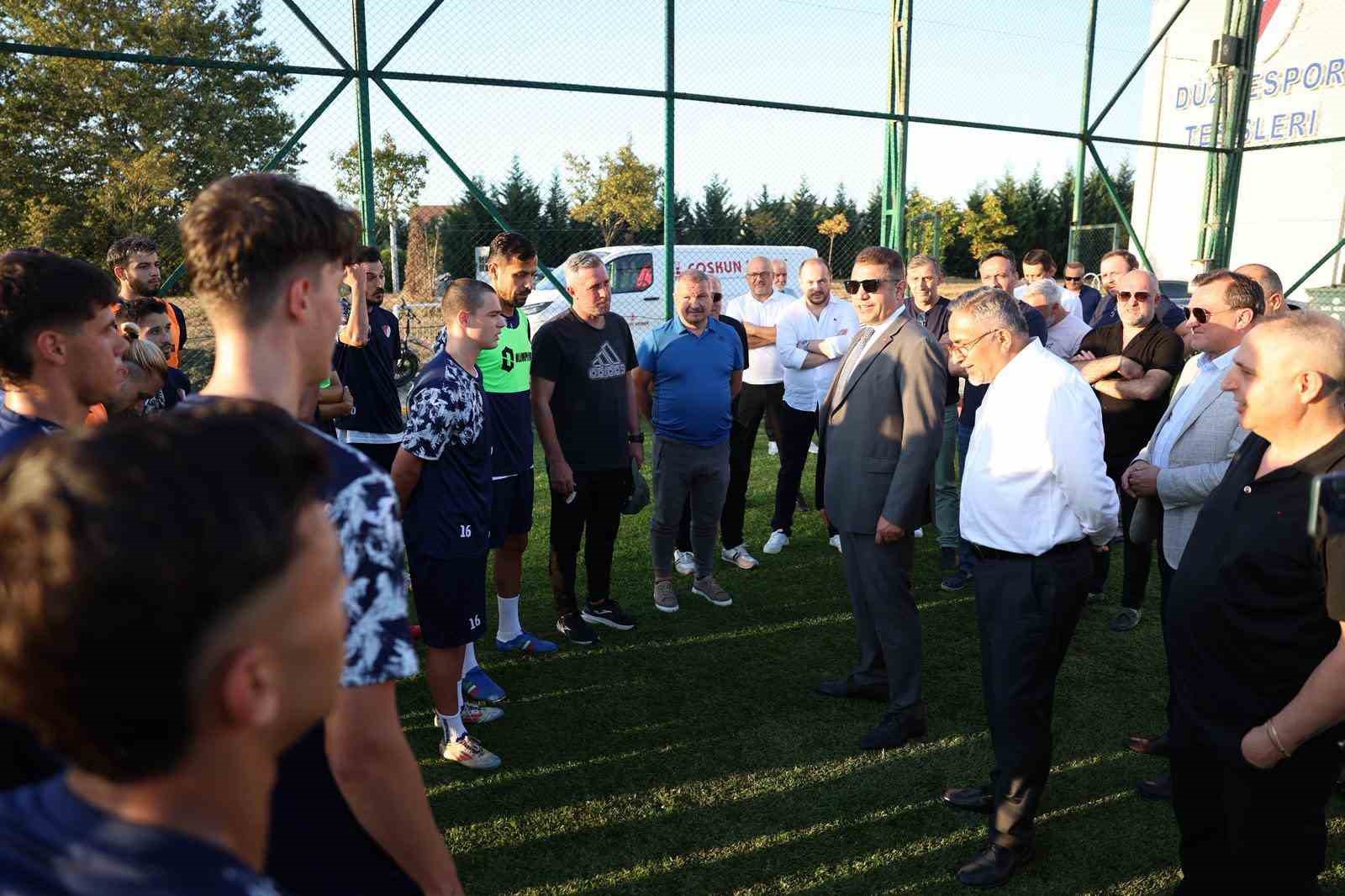 Düzcespor’a destek