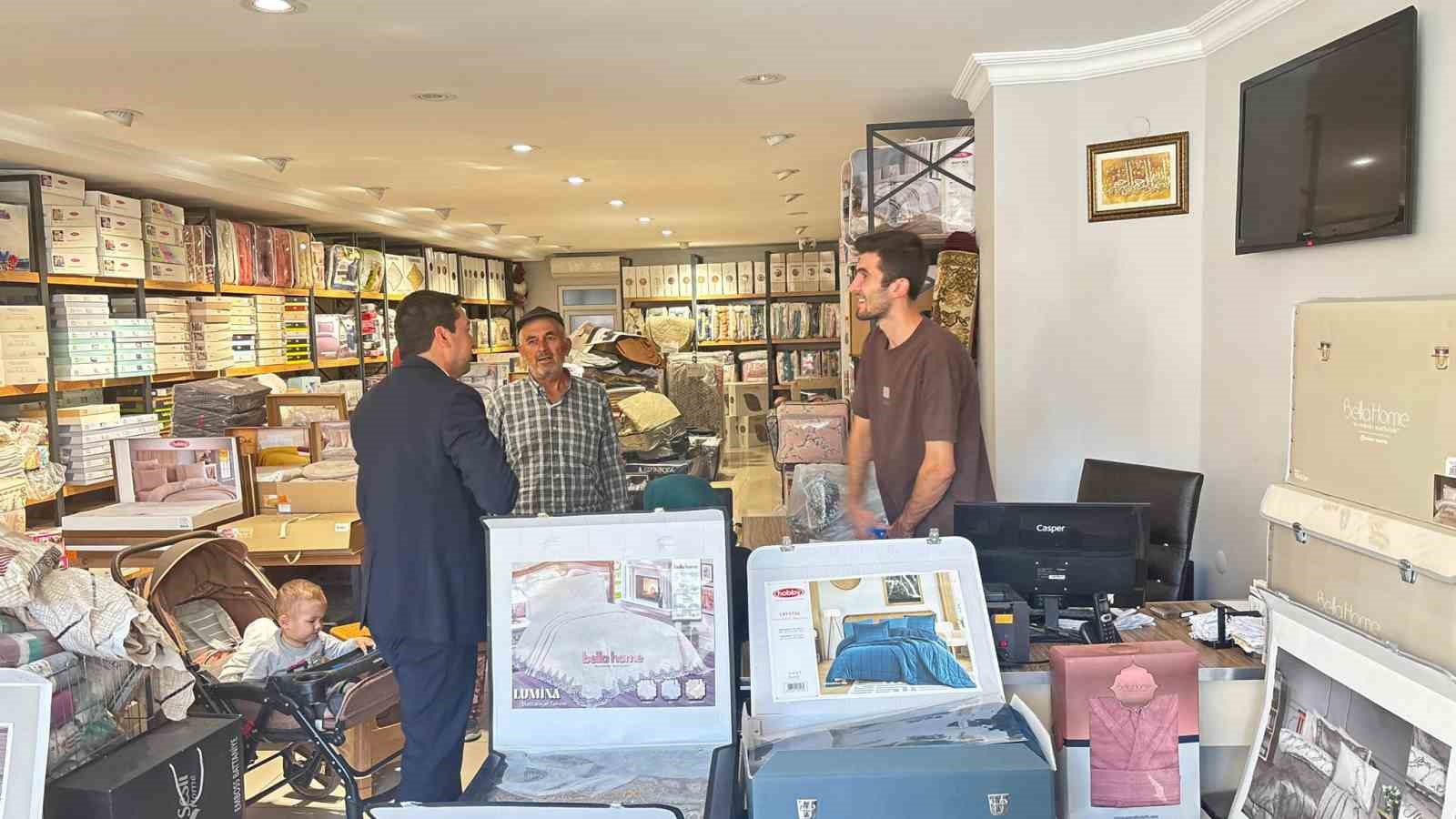 Kaymakam Evlice esnafla bir araya geldi
