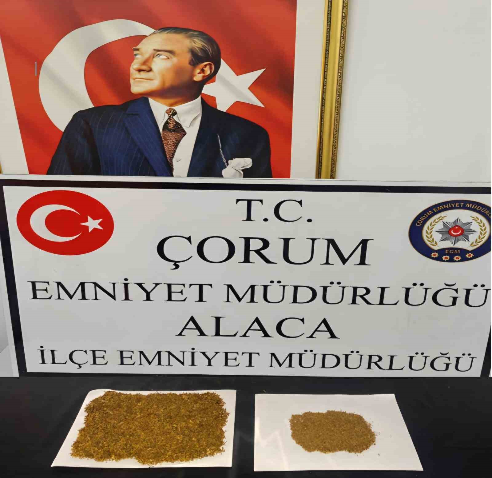 Çorum’da uyuşturucu operasyonu:1 tutuklama