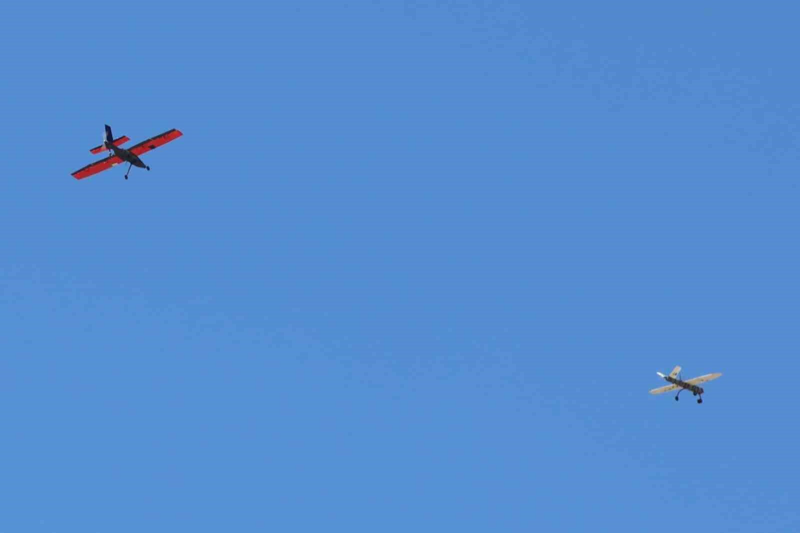 Gökçeada’da TEKNOFEST’in 3’üncü gününde İHA’lar gökyüzünde kıyasıya mücadele etti