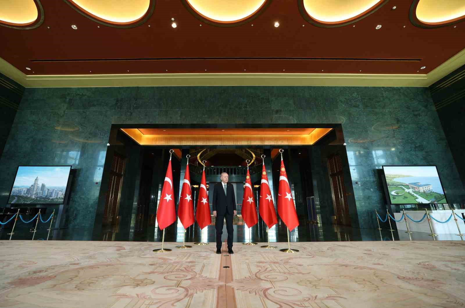 Cumhurbaşkanı Erdoğan, 30 Ağustos Zafer Bayramı tebriklerini kabul etti