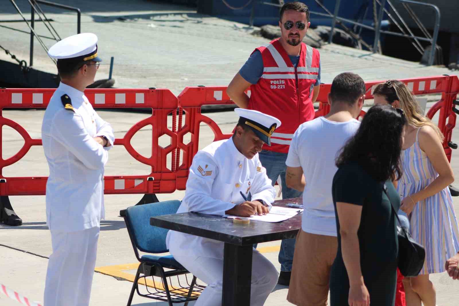 T.C.G. Enez mayın tarama gemisi Tekirdağ’da halkın ziyaretine açıldı