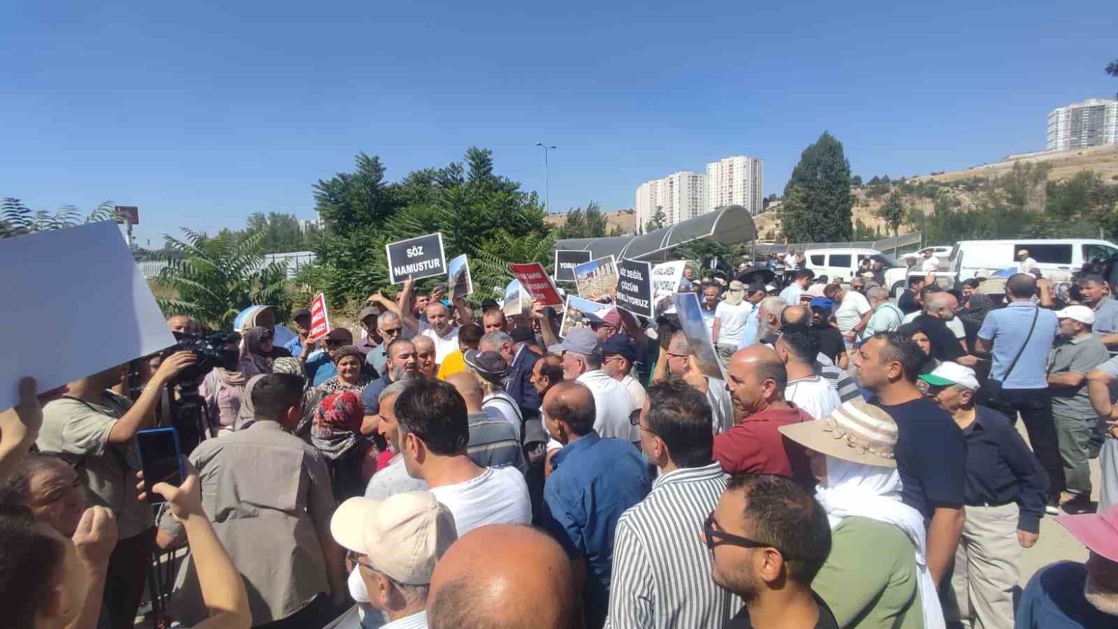 Mamak kentsel dönüşüm mağdurlarından eylem