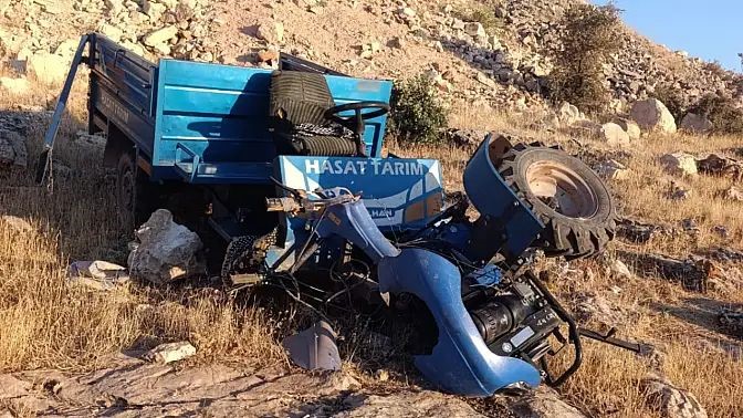 Siirt’te patpat şarampole devrildi: 1 yaralı