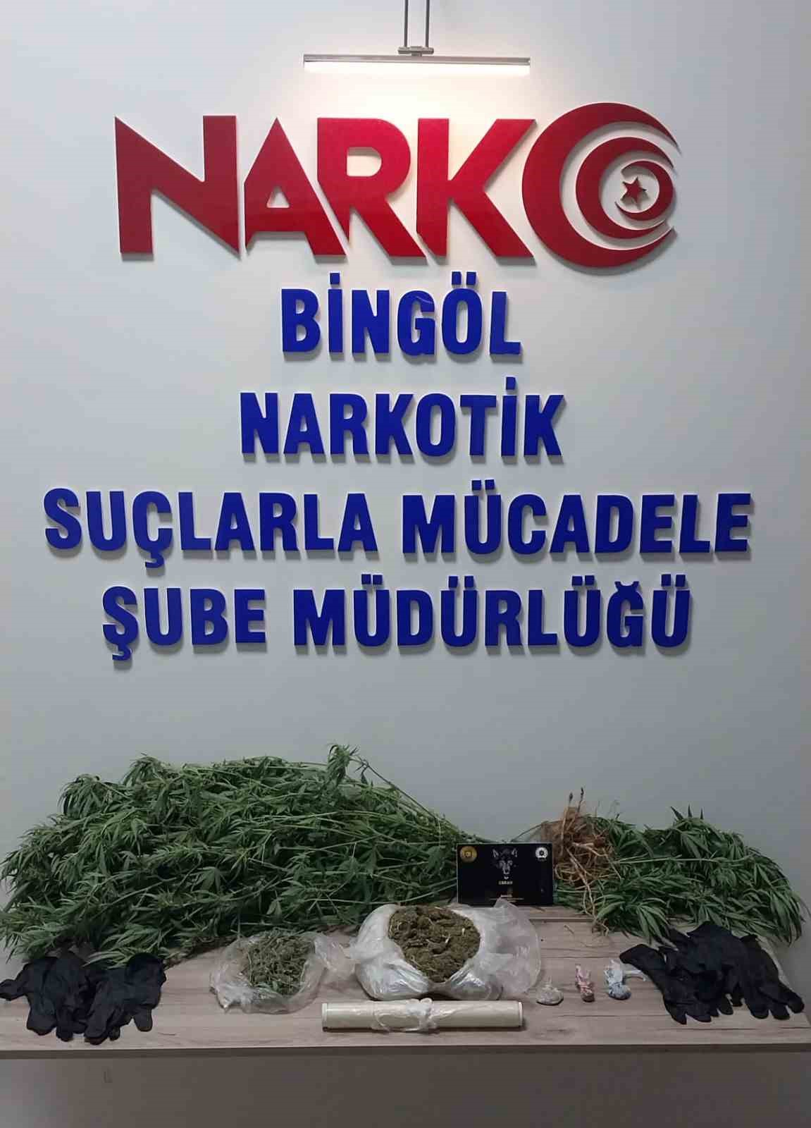 Bingöl’de uyuşturucu operasyonu: 2 tutuklama