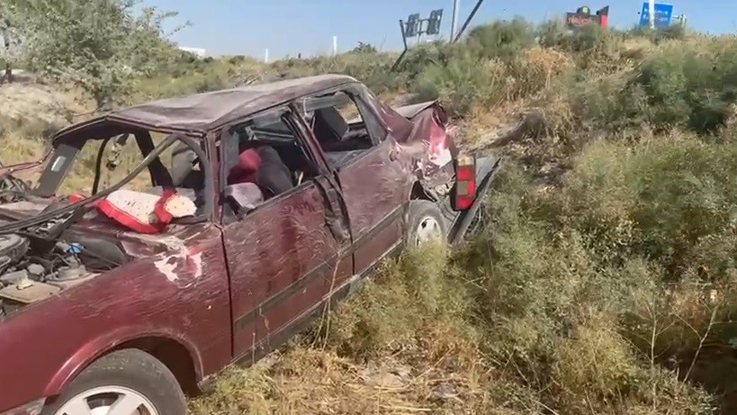 Karapınar’da otomobil yoldan çıktı: 7 yaralı