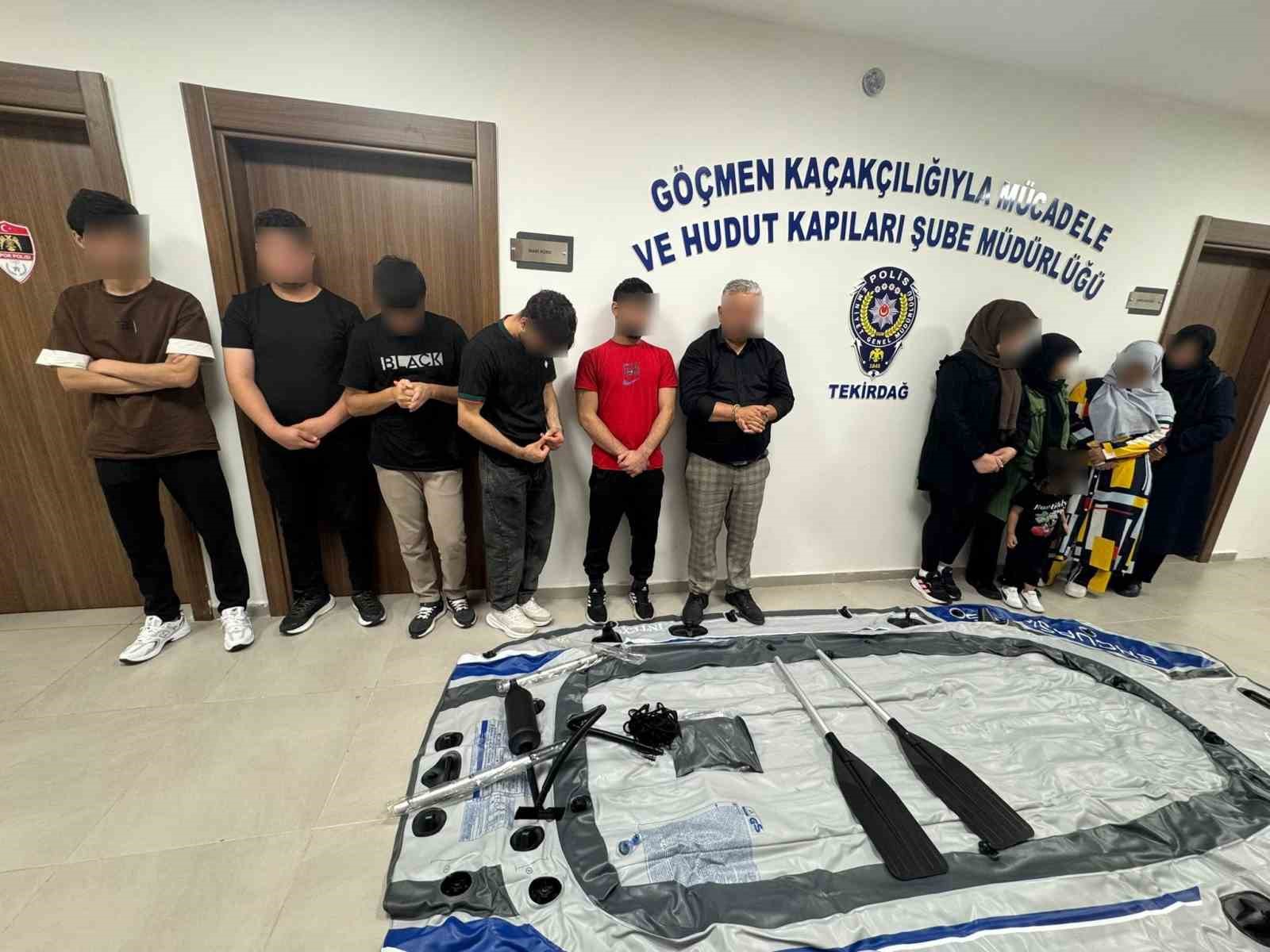 Tekirdağ’da göçmen kaçakçılığı operasyonu: 15 kişi yakalandı