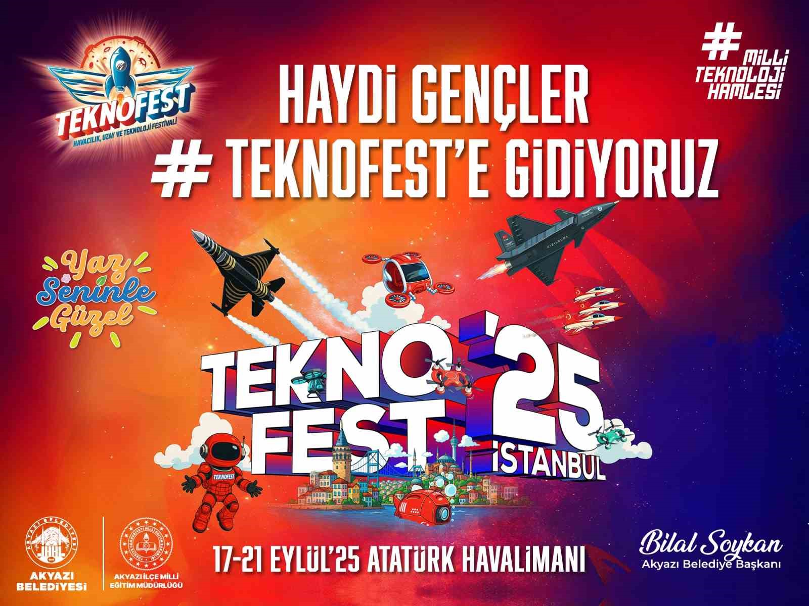 Akyazı Belediyesi gen&ccedil;leri TEKNOFEST&rsquo;e g&ouml;t&uuml;recek
