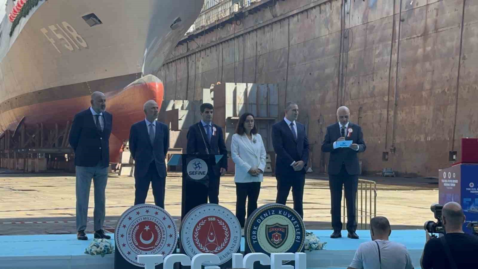 Yalova&rsquo;da TCG İ&ccedil;el fırkateyni suya indirildi
