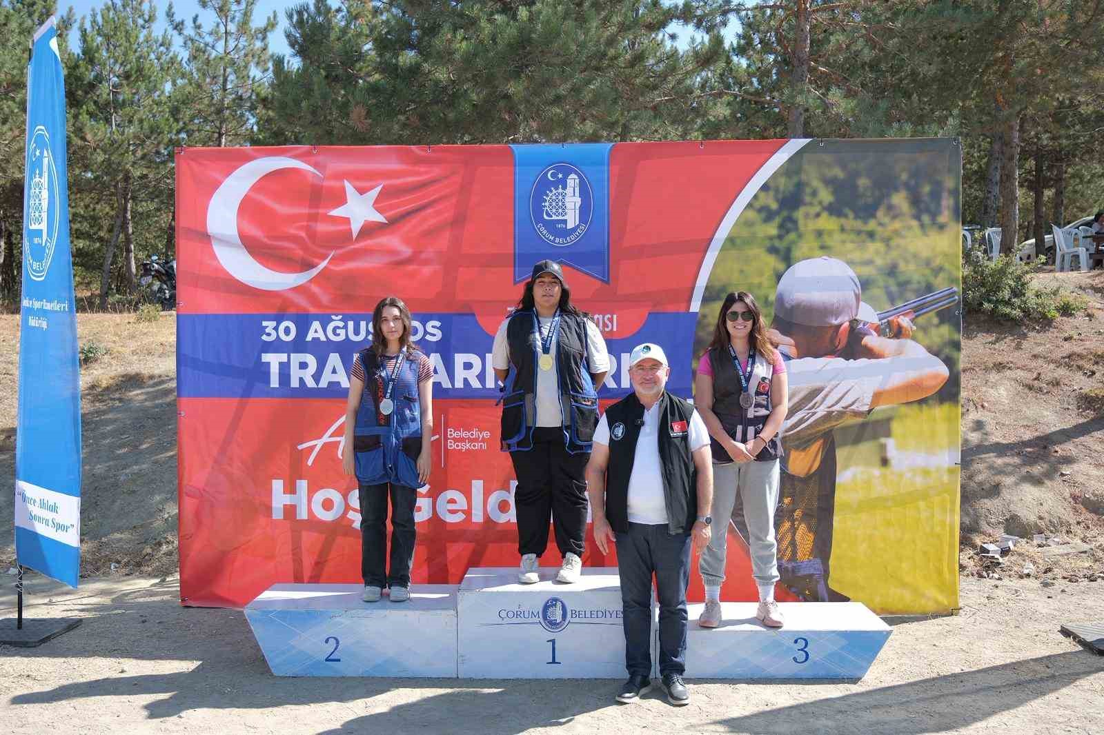 Çorum’da 115 sporcu hedefleri vurabilmek için yarıştı