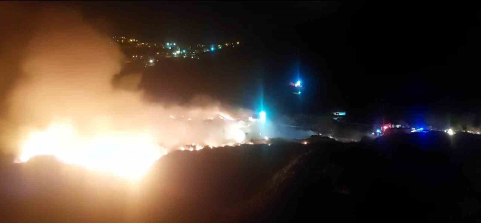 Giresun Şebinkarahisar’da çöp toplama alanında yangın