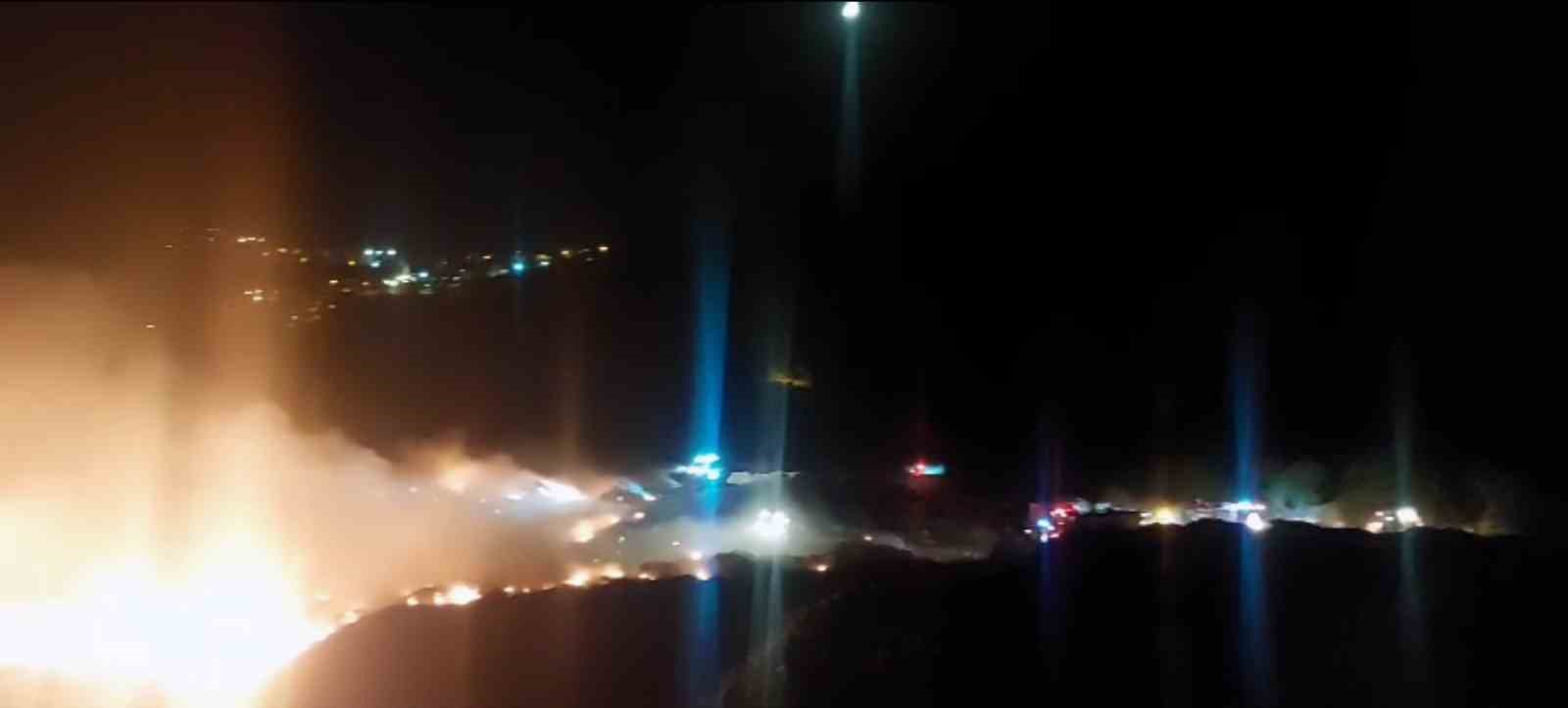 Giresun Şebinkarahisar’da çöp toplama alanında yangın