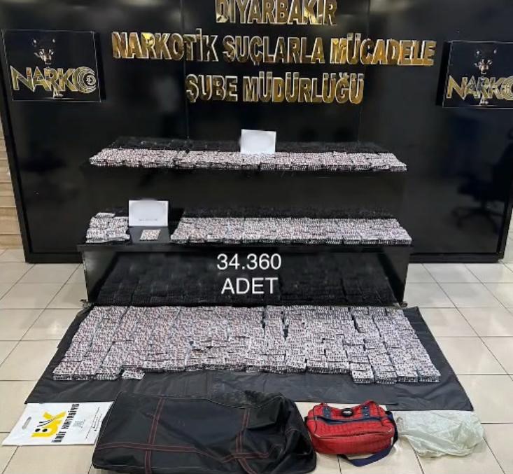 Diyarbakır’da uyuşturucu operasyonu: 34 bin adet hap, 2 kilo kokain ele geçirildi