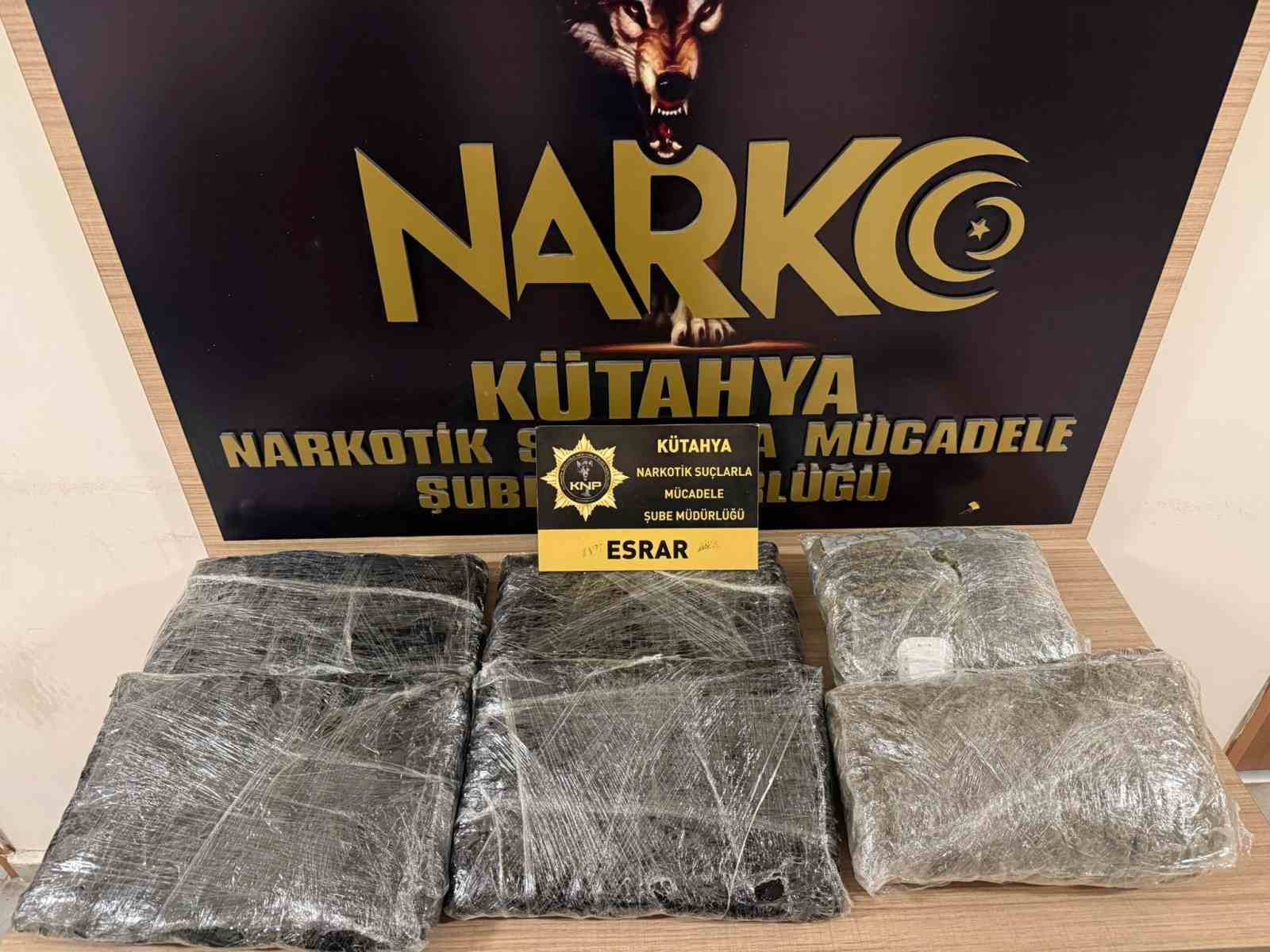 Kütahya’da uyuşturucu operasyonu: 2 tutuklama