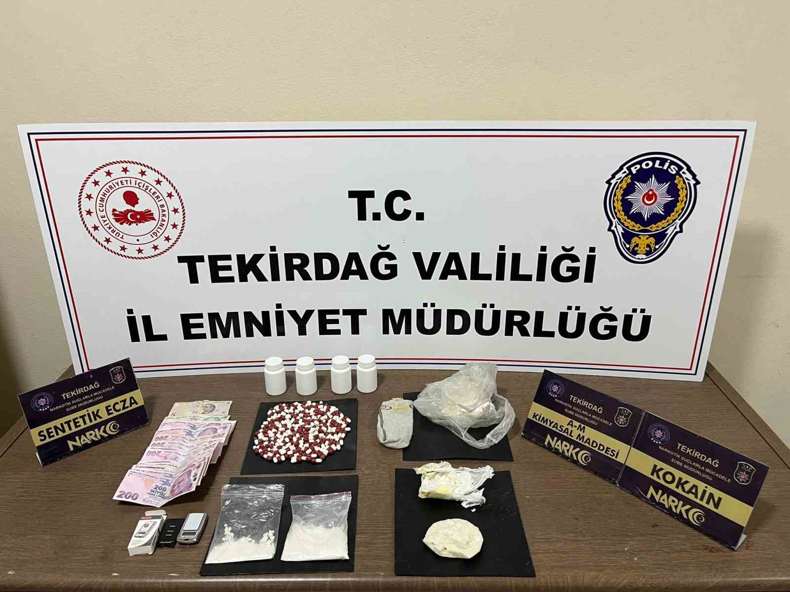 Tekirdağ’da uyuşturucu operasyonu: 10 şüpheli tutuklandı