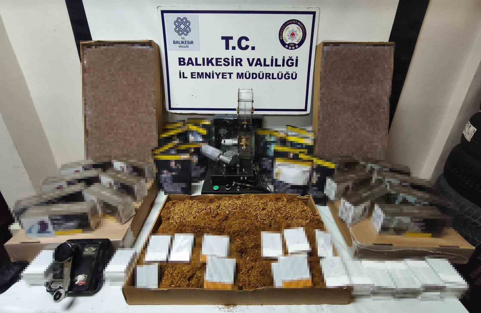 Edremit&rsquo;te ka&ccedil;ak t&uuml;t&uuml;n operasyonu
