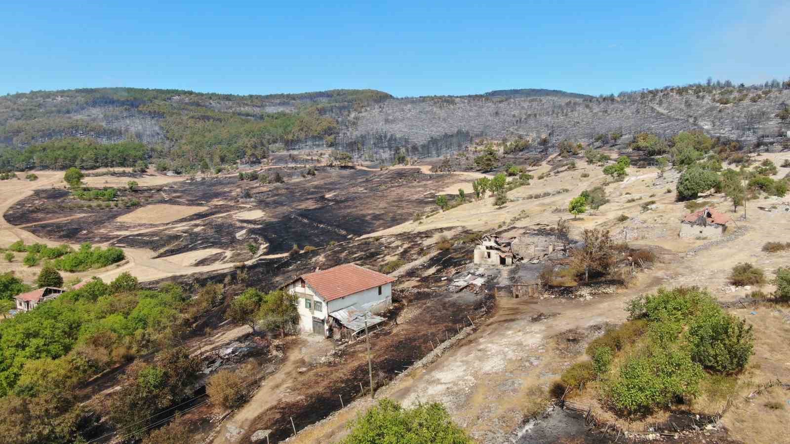 Kastamonu’da havadan çekilen görüntüler acı tabloyu gözler önüne serdi