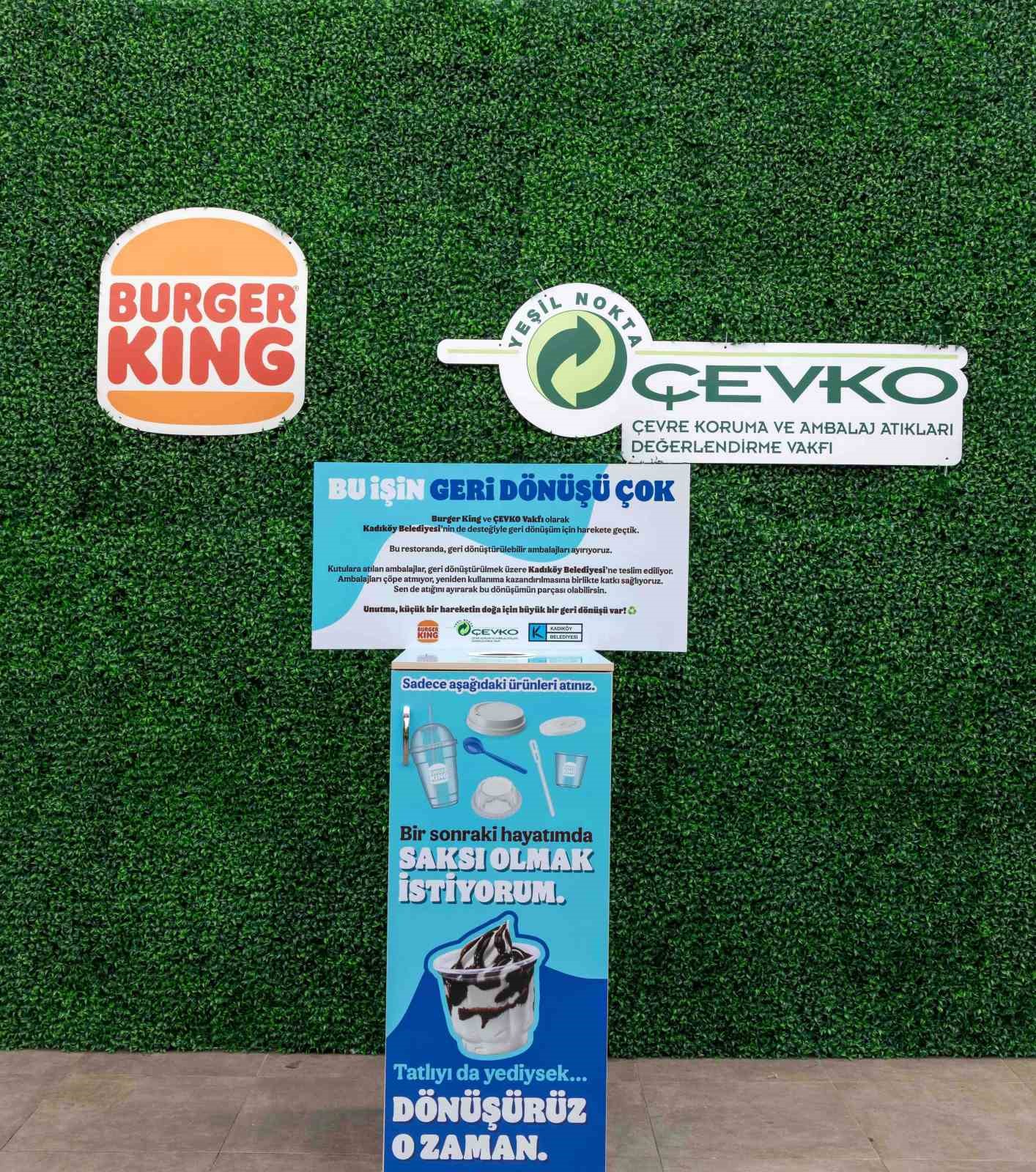 Burger King’den sürdürülebilir gelecek için önemli adım