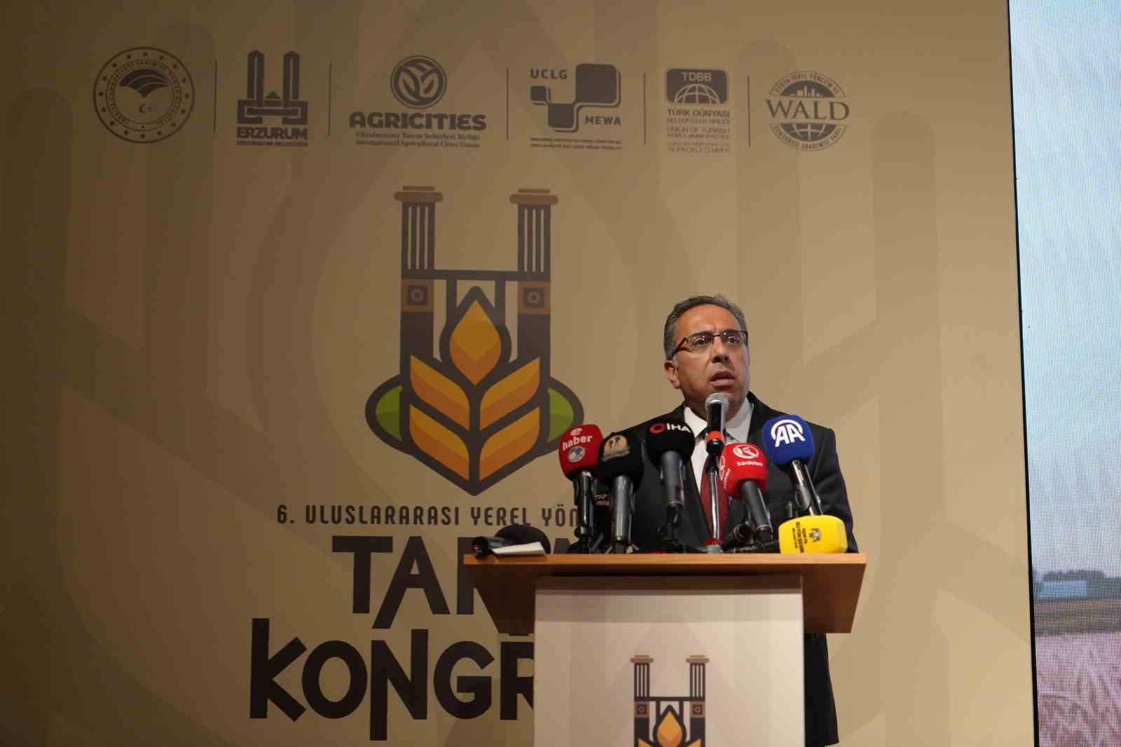 6. Uluslararası Yerel Y&ouml;netimler Tarım Kongresi Erzurum&rsquo;da başladı
