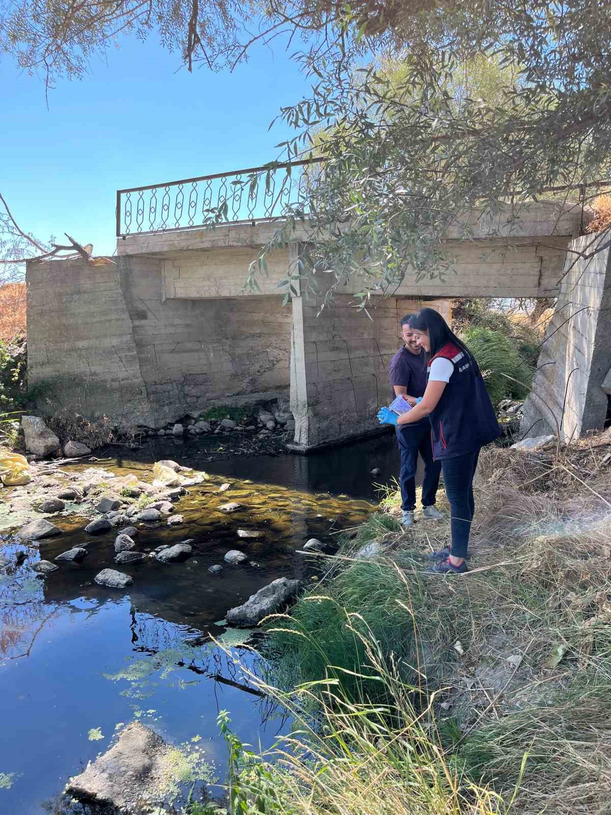 Bolu’da patates tarlaları için sulama sularından numune alındı