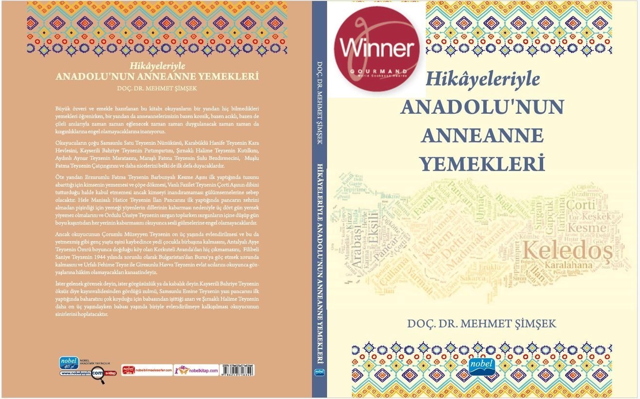 "Anneanne Yemekleri" kitabına uluslararası ödül
