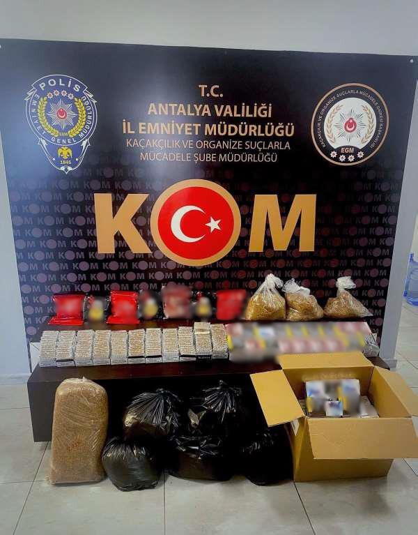 Antalya&rsquo;da KOM ekipleri 712 bin 440 adet makaron ele ge&ccedil;irdi
