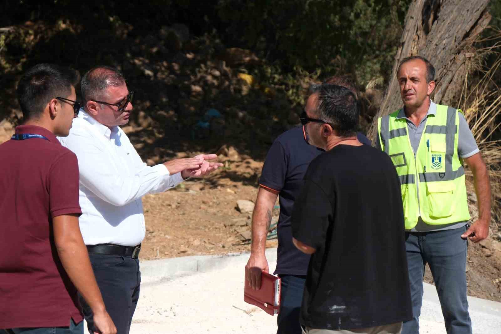 Bodrum Belediyesi &uuml;styapı &ccedil;alışmalarını s&uuml;rd&uuml;r&uuml;yor
