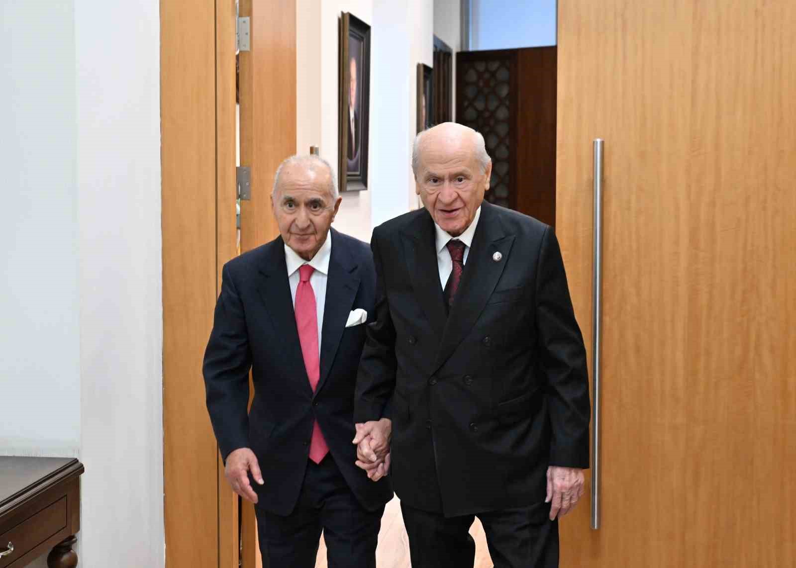 Eski CHP Genel Başkanı Çetin’den MHP lideri Bahçeli’ye ziyaret
